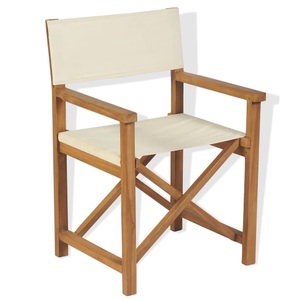 Diverse Hardware, Klappbarer Regiestuhl Massivholz Teak, 