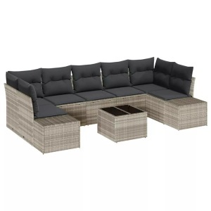 vidaXL, VidaXL - Garten-sofa poly-rattan, One Size, Grau
