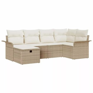 vidaXL, VidaXL - Garten-sofa poly-rattan, One Size, Schwarz