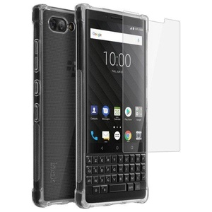 Blackberry, IMAK - BlackBerry Key2 Gummi Case Skin Feel Airbag Hülle - Transparent, Imak - BlackBerry KEY2 360° Schutz-Set, Transparent