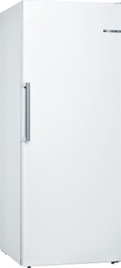 Bosch, BOSCH GSN54DWCV Gefrierschrank (freistehend, EEK C, 328 l Nutzinhalt, NoFrost, Display, TouchControl, LED-Beleuchtung, 5 Schubladen, davon 1 BigBox, Abmessungen (HxBxT): 176 x 70 x 78 cm), Bosch Serie 6, Freistehender Gefrierschrank, 176 x 70 cm, Weiß, GSN54DWCV