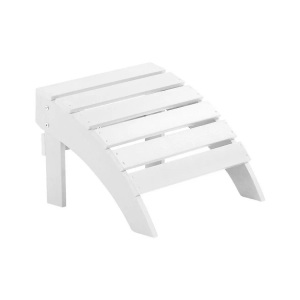 Beliani, Fusshocker Kunstholz weiss ADIRONDACK, Beliani - Garden Fusshocker aus Kunstholz Retro ADIRONDACK, One Size, Weiss Bunt
