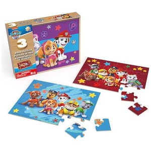 Amigo Verlag, CGI Paw Patrol Holzpuzzle 3er Set, CGI Paw Patrol Holzpuzzle 3er Set