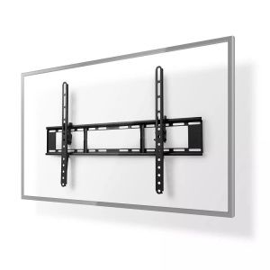 Nedis, Neigbare TV-Wandhalterung | 37-70" | Maximal unterstütztes Gewicht des Bildschirms: 35kg | Neigbar: 20° | Minimaler Wandabstand: 38mm | Stahl | Schwarz