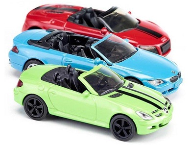 Siku, SIKU SUPER Cabrio Set, Modellfahrzeug, 