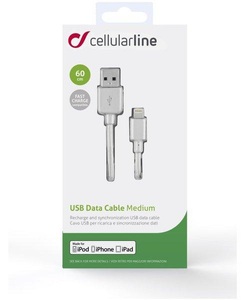 CELLULAR LINE, Cellular Line Usbdata06Mfiiphw - Ladekabel (Weiss), Cellular Line Usbdata06Mfiiphw - Ladekabel (Weiss)