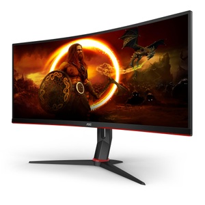AOC, AOC 34 Zoll AOC CU34G2X/BK, AOC CU34G2X/BK - Gaming Monitor, 34 , WQHD, 144 Hz, Schwarz/Rot