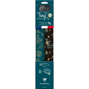 Clairefontaine, CLAIREFONTAINE Tiny Rolls Set schwarz/blau 223889C 5x0.35m inkl. Band, CLAIREFONTAINE Tiny Rolls Set schwarz/blau 223889C 5x0.35m inkl. Band