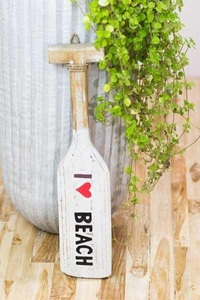 mutoni vintage, Deko Paddel I love beach weiss, Deko Paddel I love beach weiss