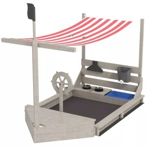 Northio, Northio - Sandkasten Sandkiste groß mit Abdeckung im Schiff Design Matschekiste aus Holz Segelschiff Spielhaus Küchenspielset Aufbewahrung für Kinder 3-7 Jahre Grau 180 x 103 144,5 cm Aosom, 120cm, Northio - Sandkasten Sandkiste groß mit Abdeckung im Schiff Design Matschekiste aus Holz Segelschiff Spielhaus mit Küchenspielset Aufbewahrung für Kinder 3-7 Jahre Grau 180 x 103 x 144,5 cm Aosom, 120cm
