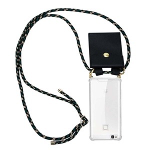 Cadorabo, Handy Kette für Huawei P9 LITE 2016  G9 LITE Silikon mit Gold Ringen