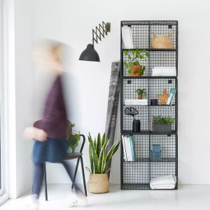 Tikamoon, Bücherregal aus Metall Sona Bücherregal aus Metall Sona, Tikamoon - Bücherregal aus Metall Sona, One Size, Schwarz