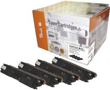 Peach, Peach 130A Combi Pack für HP Toner, Peach HP 130 A 4 Toner (bk, c/m/y) ersetzt HP No. 130A , CF350A, CF351A, CF352A, CF353A für z.B. HP Color LaserJet Pro MFP M 177 fw