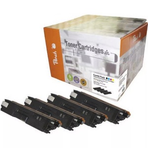Peach, Peach 130A Combi Pack für HP Toner, Peach HP 130 A 4 Toner (bk, c/m/y) ersetzt HP No. 130A , CF350A, CF351A, CF352A, CF353A für z.B. HP Color LaserJet Pro MFP M 177 fw