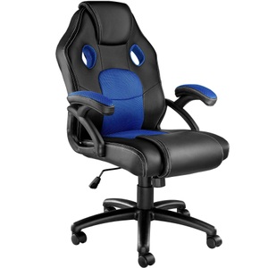 TecTake, Bürostuhl Mike Bürostuhl Mike, Tectake - Bürostuhl Mike, 68cm, Blau