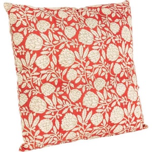 mutoni lifestyle, Kissen Lorient Blume rot 45x45, Kissen Lorient Blume rot 45x45