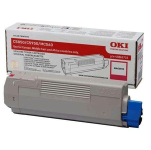 OKI, Original Tonerpatrone magenta OKI 43865722, Oki Toner, rot, 43865722, (6'000 Seiten)
