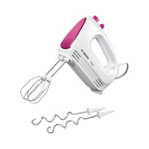 Bosch, Bosch Mfq2210P CleverMixx Fun - Handmixer (Weiß/Pink), Bosch MFQ2210P Handmixer weiss/wild purple