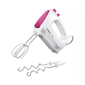 Bosch, Bosch Mfq2210P CleverMixx Fun - Handmixer (Weiß/Pink), Handmixer CleverMixx FUN MFQ2210P