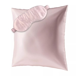 undefined, Ailoria - Kopfkissenbezug (80 x 80 cm) und Schlafmaske aus Seide - Rose, AILORIA - BEAUTY SLEEP SET L Kopfkissenbezug (80x80) und Schlafmaske aus Seide, L, Rosa