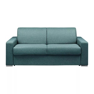 LINEA SOFA, LINEA SOFA - Schlafsofa mit Matratze 3Sitzer Stoff  Liegefläche 1MatratzenCALITO, One Size, Blau
