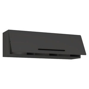 VCM, Holz Wandregal Hängeregal Wandschrank Klappschrank Arila L Holz Wandregal Hängeregal Wandschrank Klappschrank Arila L, VCM - Holzregal hängend | platzsparendes Regal Maße: H. 30 x B. 95 T. cm Elegantes Aufbewahrungsregal Bücherregal Wandboard -, One Size, Anthrazit