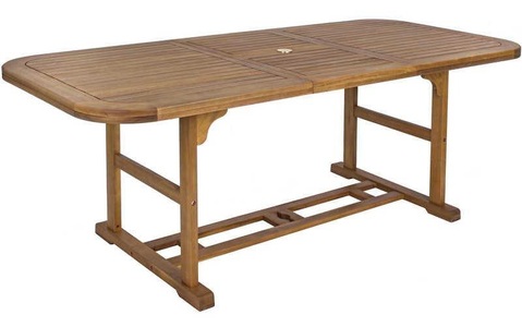mutoni Garten Deluxe, Garten Ausziehtisch Noemi Holz rechteckig 150-200x90, Garten Ausziehtisch Noemi Holz rechteckig 150-200x90