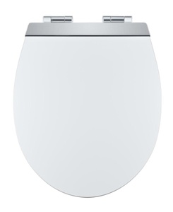 Diaqua, Diaqua - Toilettensitz Menton LED Weiss, DiAqua WC-Sitz Menton LED Slow Down MDF Weiss | 39 cm
