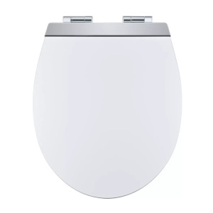 Diaqua, Diaqua - Toilettensitz Menton LED Weiss, DiAqua WC-Sitz Menton LED Slow Down MDF Weiss | 39 cm