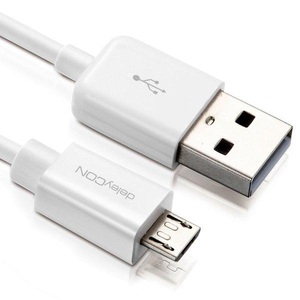 deleyCON, deleyCON USB2.0 Kabel, A - MicroB, 2m, WS, deleyCON USB 2.0-Kabel USB A - Micro-USB B 2 m
