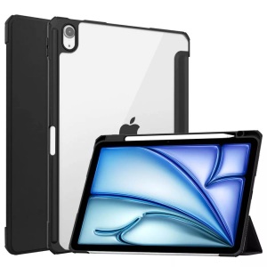 Cover-Discount, Cover-Discount - iPad Air 11 (M2 / M3) Schützende Acryl Tablethülle mit erhöhtem Rand, Schwarz,