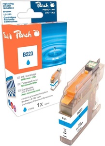 Peach, Peach Tintenpatrone cyan kompatibel zu Brother LC-223, LC-223C, Peach Tinte Brother LC-223c Cyan