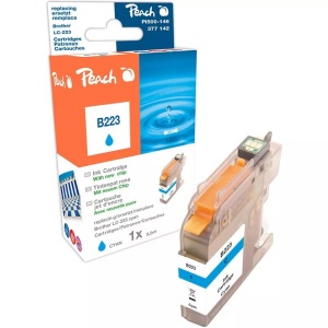 Peach, Peach Tintenpatrone cyan kompatibel zu Brother LC-223, LC-223C, Peach Tinte Brother LC-223c Cyan