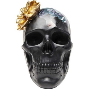 Kare Design, Deko Objekt Flower Skull 22cm, KARE Dekofigur »Deko Flower Skull 22 cm«