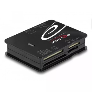 Delock, Delock 91007 Kartenleser Usb 2.0 Unisex Schwarz, Delock Card Reader Extern 91007 All in 1 USB 2.0