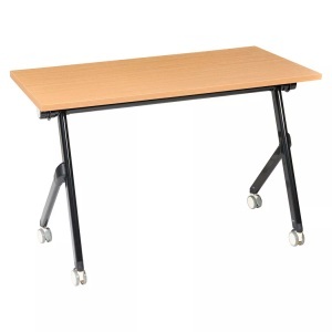 Beliani, Beliani - Zusammenklappbarer Schreibtisch aus Melaminbeschichtete Spanplatte (MFC) Modern BENDI, One Size, Braun Bunt