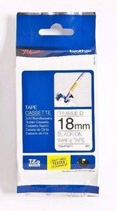 Brother, Brother TZe-FX241 Schriftband Flexi-Tape, Brother P-Touch, schwarz auf weiss, 18mm x 8m, Flexitape, laminiert, TZe-FX241, (TZFX241)