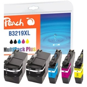 Peach, Peach Spar Pack Plus Tintenpatronen, kompatibel zu Brother LC-3219XL, Peach Tinte Brother LC-3219XL 2 x BK, C, M, Y