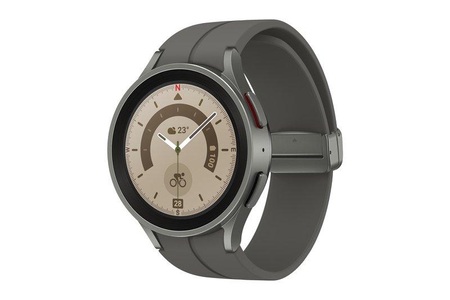 Samsung, SAMSUNG Galaxy Watch5 Pro (45 mm, Bluetooth-Version) - Smartwatch (Breite: 20 mm, -, Gray Titanium ), Galaxy Watch5 Pro (R920), Smartwatch
