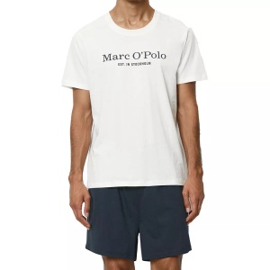 Marc O'Polo, Lounge-Set, Marc O'Polo - Natural Jersey Schlafanzug, M, Weiss