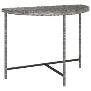 vidaXL, vidaXL Gartentisch Grau 100x50x75 cm Poly Rattan, vidaXL Gartentisch Grau 100x50x75 cm Poly Rattan