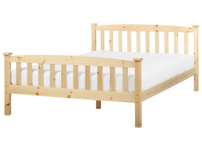 Beliani, Bett mit Lattenrost aus Kiefernholz Skandinavisch GIVERNY Bett mit Lattenrost aus Kiefernholz Skandinavisch GIVERNY
