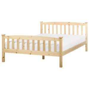 Beliani, Bett mit Lattenrost aus Kiefernholz Skandinavisch GIVERNY Bett mit Lattenrost aus Kiefernholz Skandinavisch GIVERNY