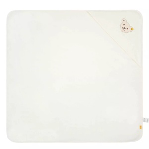 Steiff, Steiff Kapuzenbadetuch offwhite, Steiff - Bademantel, One Size, Weiss