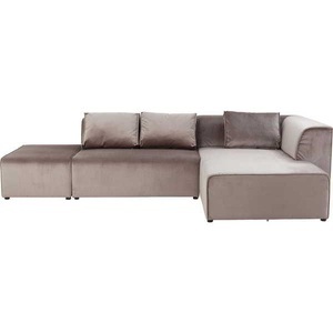 Kare Design, Sofa Infinity Velvet Taupe Rechts, KARE Design - Sofa Infinity Velvet Taupe Rechts, One Size