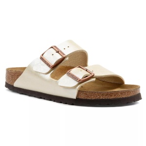 Birkenstock, Birkenstock Pantolette »ARIZONA«, Birkenstock Arizona Damen Pantolette Weiss