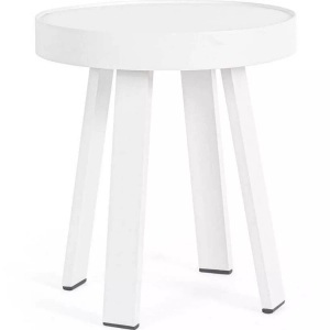 mutoni lifestyle, Garten Couchtisch Spyro weiss rund 41, Garten Couchtisch Spyro weiss rund 41
