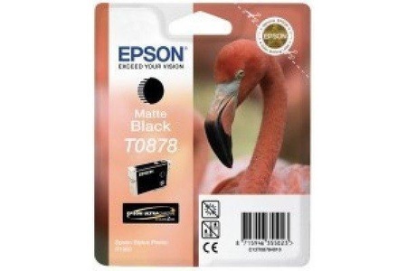 Epson, Epson T0878 UltraChrome mattschwarz Tintenpatrone, Epson Tintenpatrone, matt-schwarz, HiGloss2, Ultrachrome, C13T08784010, (11.4 ml)