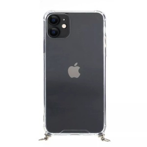 Cover-Discount, iPhone 11 - Hülle mit Umhängeband transparent, Cover-Discount - iPhone 11 Hülle Mit Umhängeband Transparent, Weiss