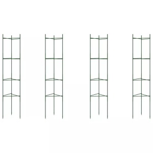 vidaXL, vidaXL Tomatenkäfige 4 Stk. 154 cm Stahl und PP, vidaXL Tomatenkäfige 4 Stk. 154 cm Stahl und PP